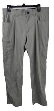 Orvis Tech Pants Mens 34x29 Gray Stretch Water Resist Performance Hiking Golf